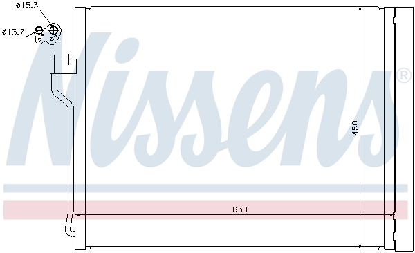 Nissens 940288 Радіатор кондиціонера First Fit