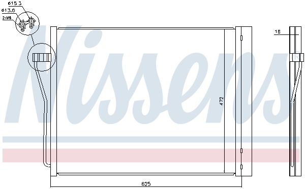Nissens 940308 Конденсатор, система кондиціонування повітря