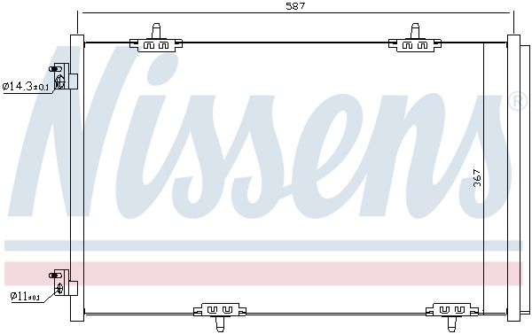 Nissens 940333 Радіатор кондиціонера First Fit