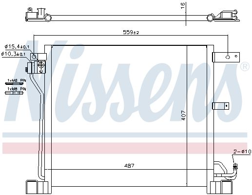 Nissens 940338 Радіатор кондиціонера