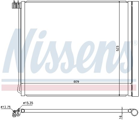 Nissens 940339 Конденсатор, система кондиціонування повітря