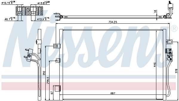 Nissens 940342 Конденсатор, система кондиціонування повітря