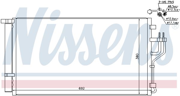 Nissens 940351 Конденсатор, система кондиціонування повітря