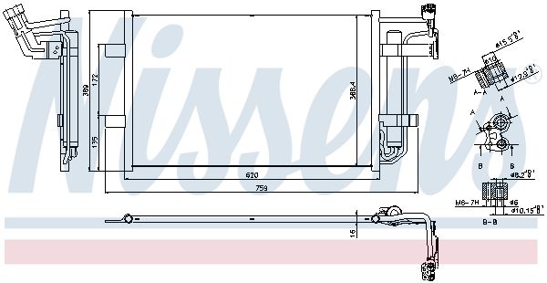 Nissens 940355 Радіатор кондиціонера