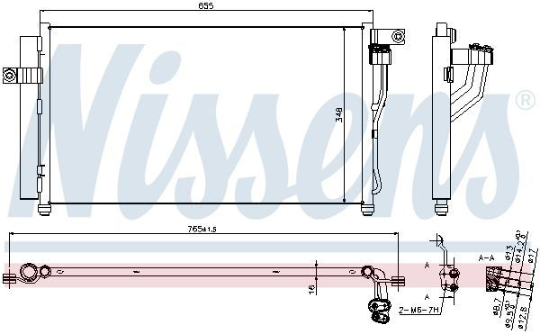 Nissens 940360 Радіатор кондиціонера