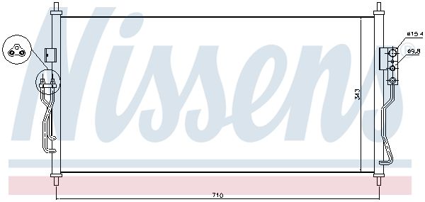 Nissens 940363 Радіатор кондиціонера First Fit