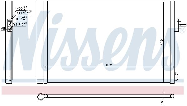 Nissens 940364 Радіатор кондиціонера