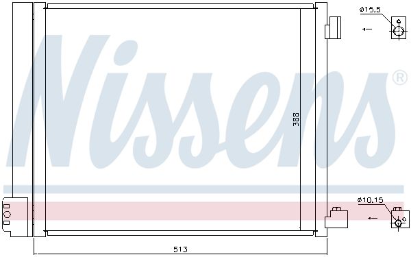 Nissens 940371 Радіатор кондиціонера