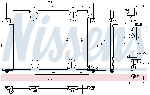 Nissens 940373 Радіатор кондиціонера First Fit