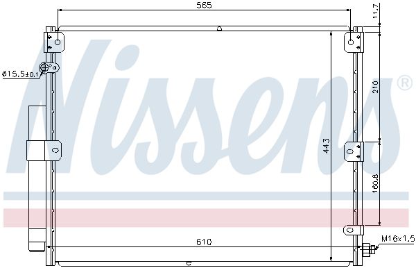 Nissens 940375 Радіатор кондиціонера