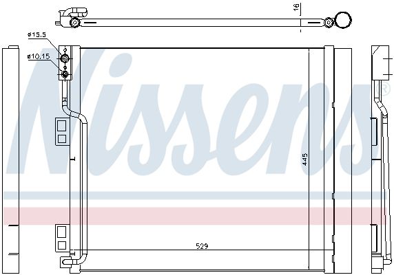 Nissens 940386 Радіатор кондиціонера First Fit