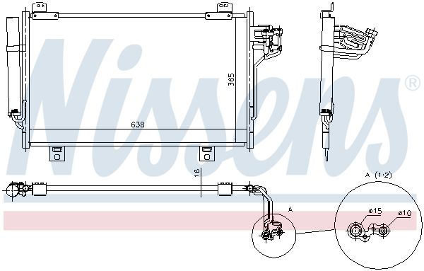 Nissens 940387 Радіатор кондиціонера