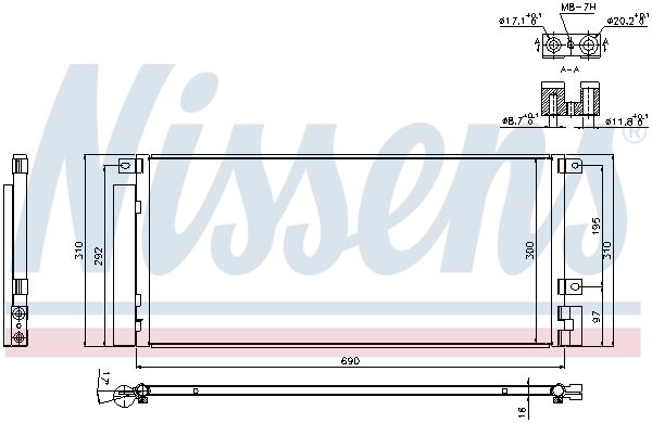 Nissens 940388 Радіатор кондиціонера