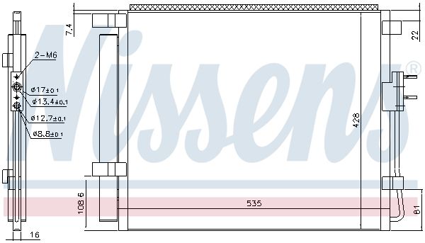 Nissens 940391 Радіатор кондиціонера