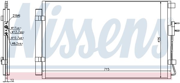 Nissens 940392 Конденсатор, система кондиціонування повітря