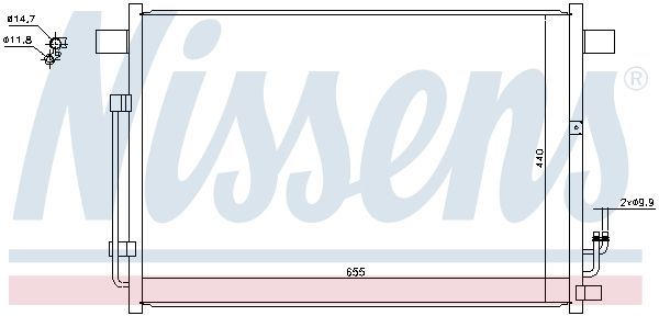 Nissens 940403 Радіатор кондиціонера First Fit