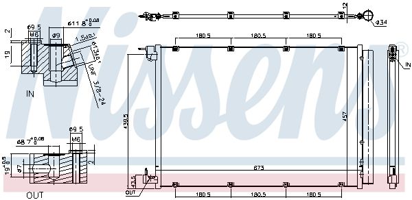 Nissens 940432 Радіатор кондиціонера First Fit