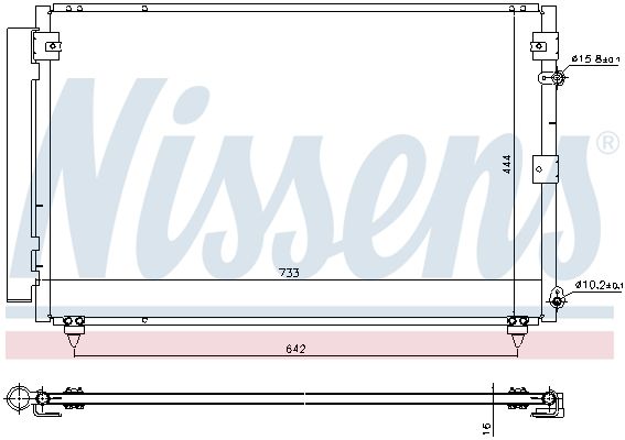 Nissens 940433 Конденсатор, система кондиціонування повітря