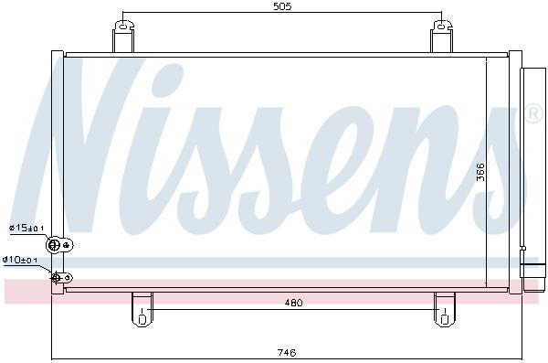 Nissens 940443 Радіатор кондиціонера
