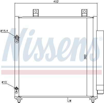 Nissens 940447 Конденсатор, система кондиціонування повітря