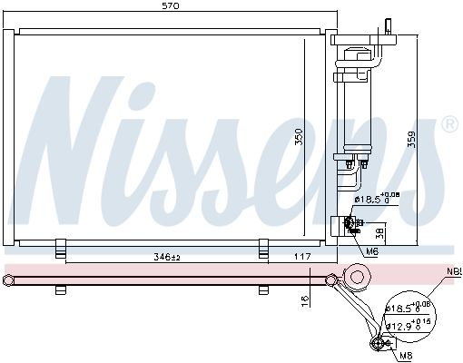 Nissens 940500 Радіатор кондиціонера