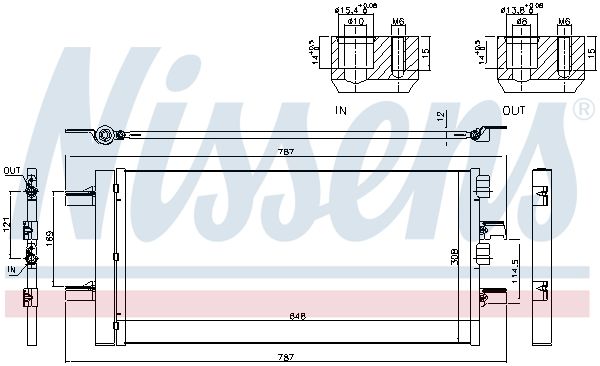 Nissens 940509 Радіатор кондиціонера