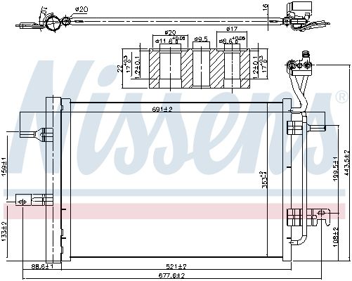 Nissens 940511 Конденсатор, система кондиціонування повітря
