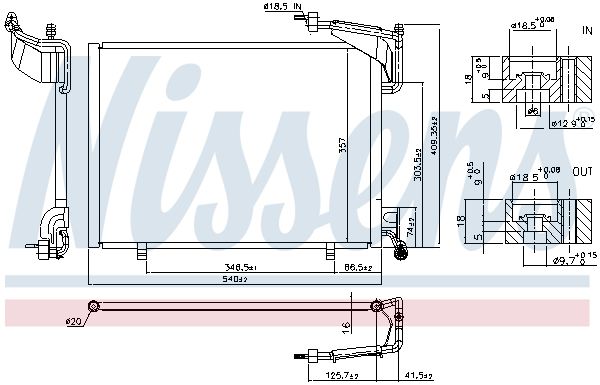 Nissens 940528 Радіатор кондиціонера