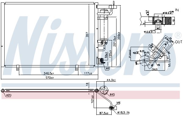Nissens 940531 Конденсатор, система кондиціонування повітря
