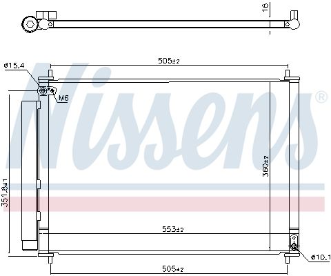 Nissens 940537 Радіатор кондиціонера