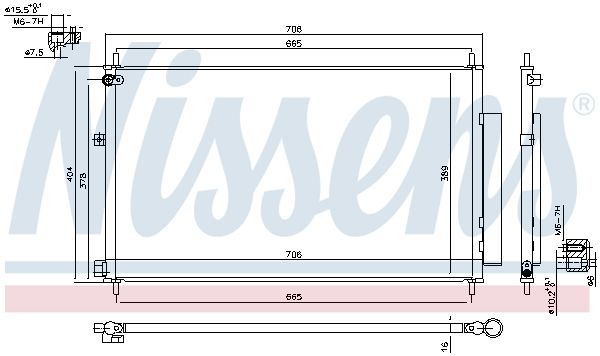 Nissens 940538 Радіатор кондиціонера First Fit
