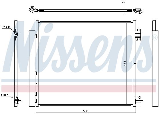 Nissens 940546 Конденсатор, система кондиціонування повітря
