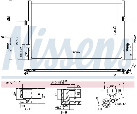 Nissens 940556 Радіатор кондиціонера First Fit
