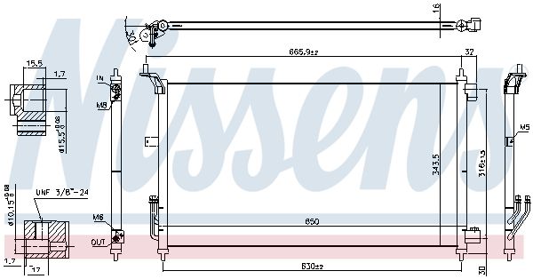 Nissens 940557 Радіатор кондиціонера
