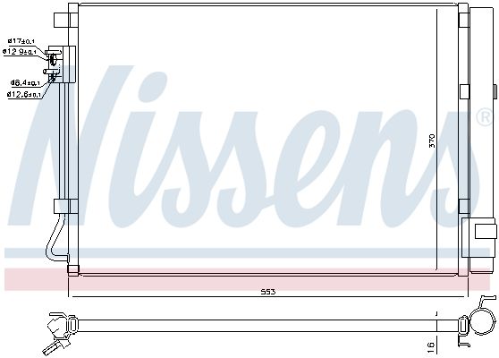 Nissens 940564 Радіатор кондиціонера