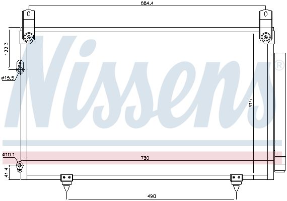 Nissens 940566 Радіатор кондиціонера