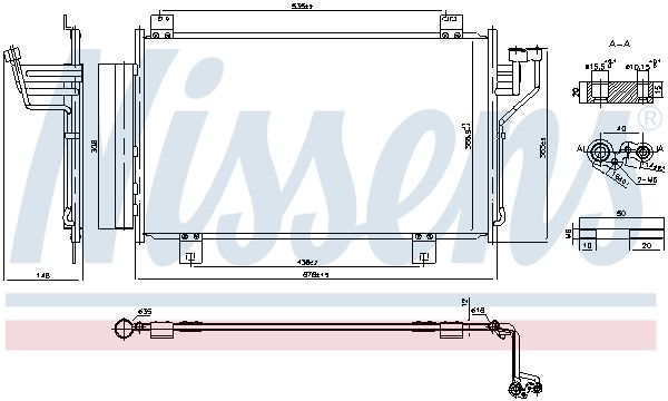Nissens 940575 Конденсатор, система кондиціонування повітря