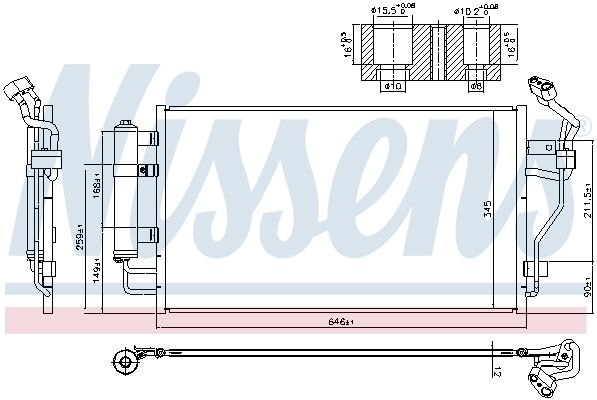Nissens 940583 Радіатор кондиціонера First Fit