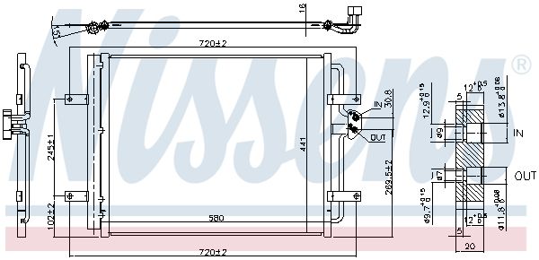 Nissens 940584 Радіатор кондиціонера
