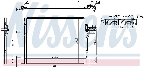 Nissens 940586 Конденсатор, система кондиціонування повітря