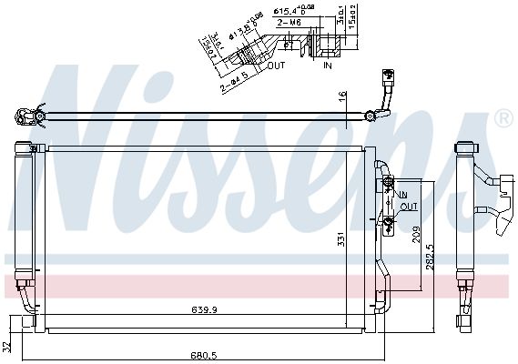 Nissens 940590 Радіатор кондиціонера First Fit