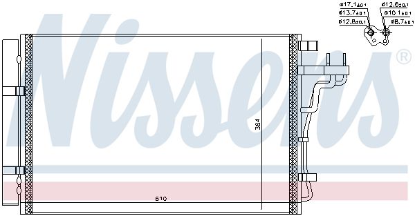 Nissens 940607 Конденсатор, система кондиціонування повітря