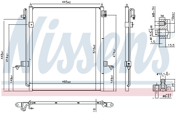 Nissens 940610 Радіатор кондиціонера First Fit