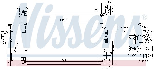 Nissens 940628 Конденсатор, система кондиціонування повітря