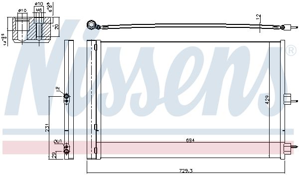 Nissens 940660 Радіатор кондиціонера First Fit