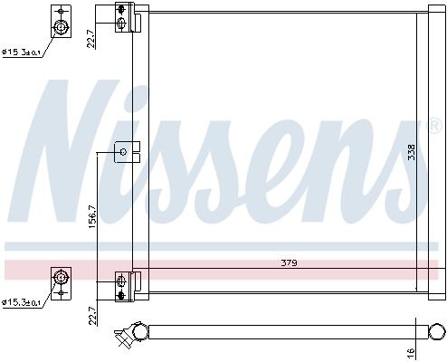 Nissens 940703 Конденсатор, система кондиціонування повітря