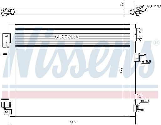 Nissens 940706 Конденсатор, система кондиціонування повітря