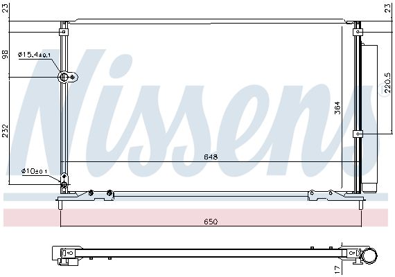 Nissens 940707 Радіатор кондиціонера