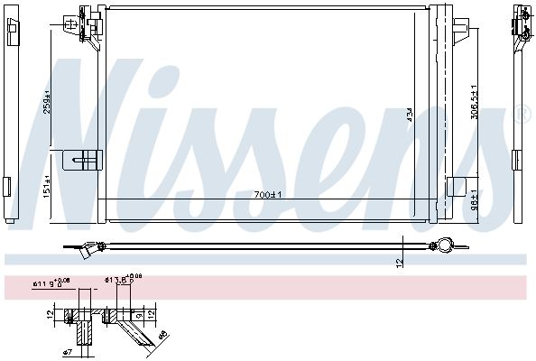 Nissens 940732 Радіатор кондиціонера First Fit