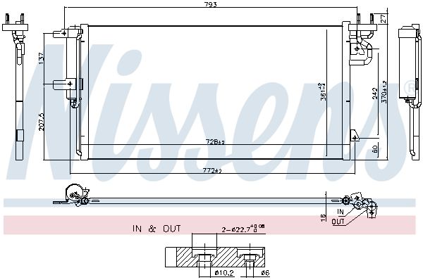 Nissens 940764 Радіатор кондиціонера First Fit